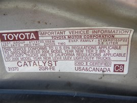 2008 Toyota Highlander Silver 3.5L AT 2WD #Z22043